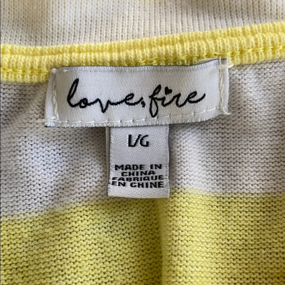 Yellow Striped Top - Picture 2 of 2